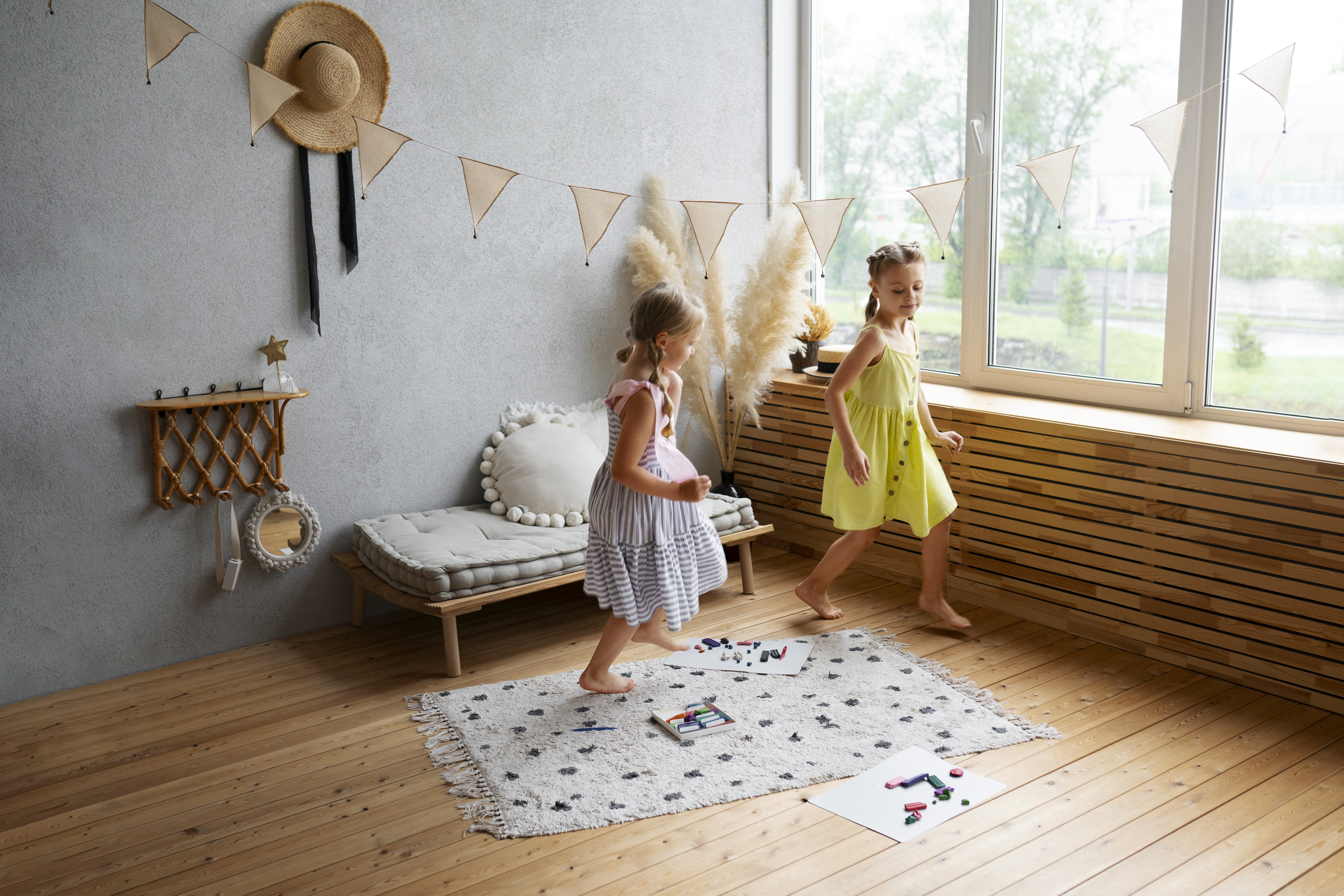 Dreven&eacute; parkety v detskej izbe